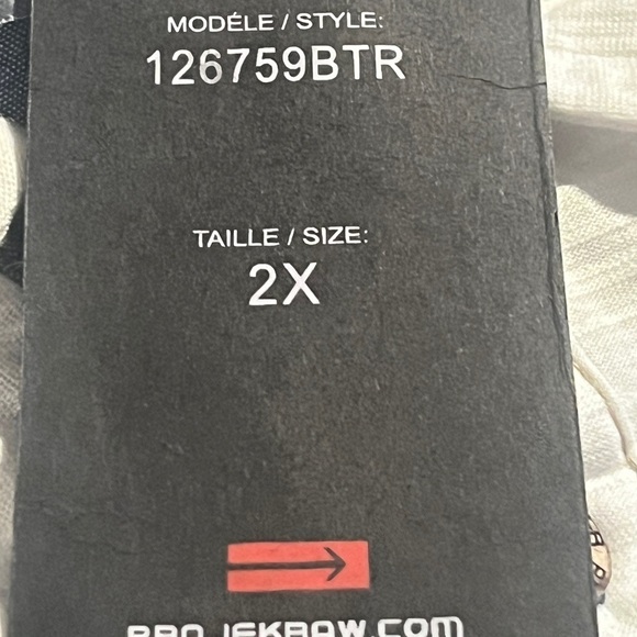 Projek Men’s Casual half Button down Shirt . Size 2X New With Tags - Picture 6 of 6